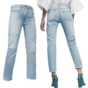 Levi’s Made & Crafted Slouchy Taper Jean Patchwork Two-Tone Denim NWT 28x27 Rare